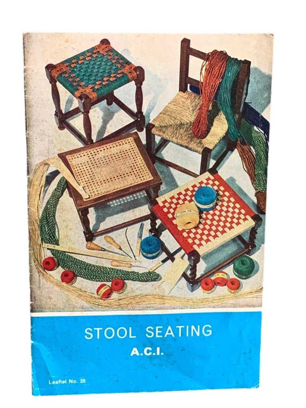 A.C.I. Stool Seating Craft Weaving Pattern Leaflet Book No. 35